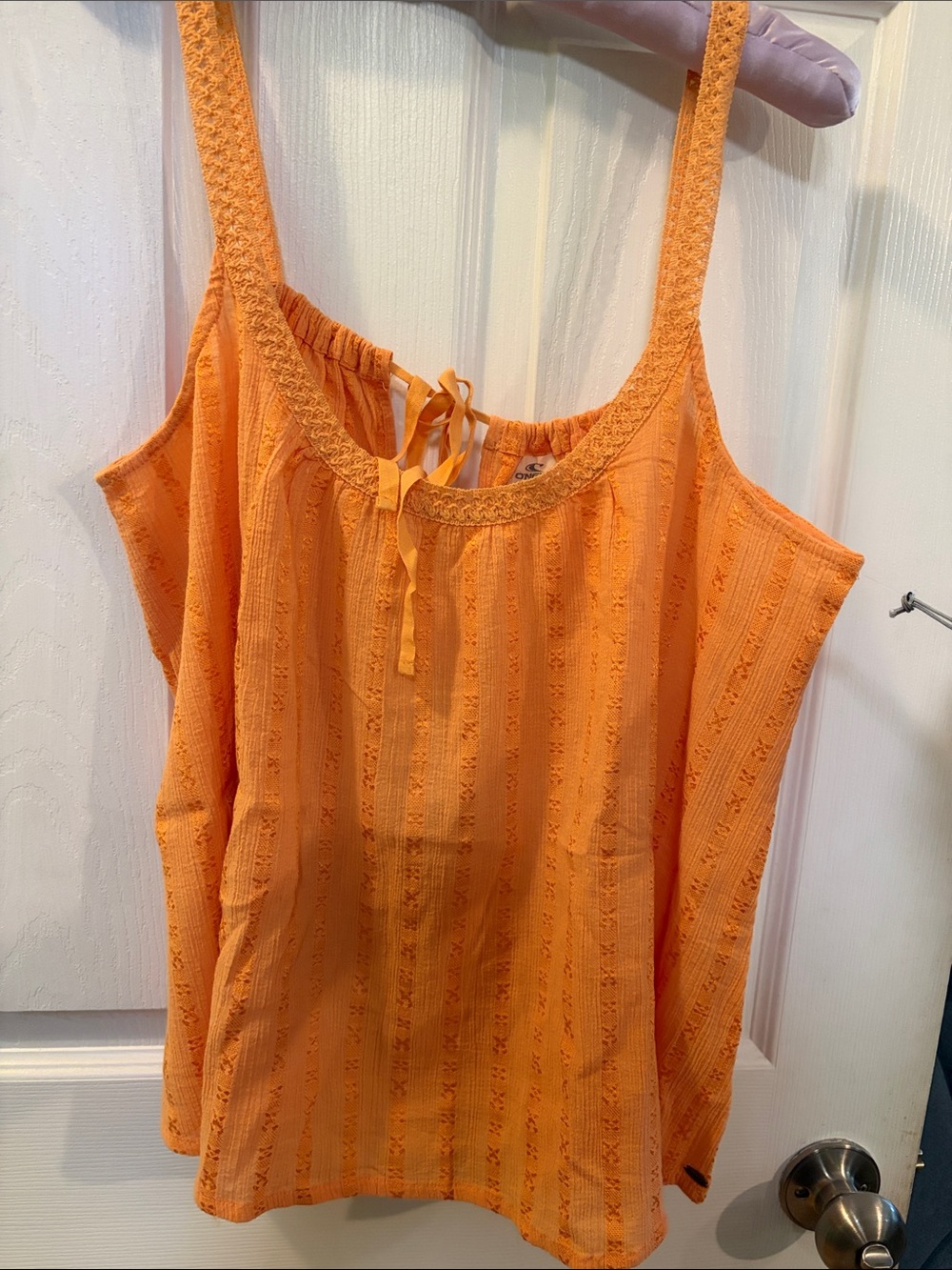 O'Neill Orange woman’s top tied in the back